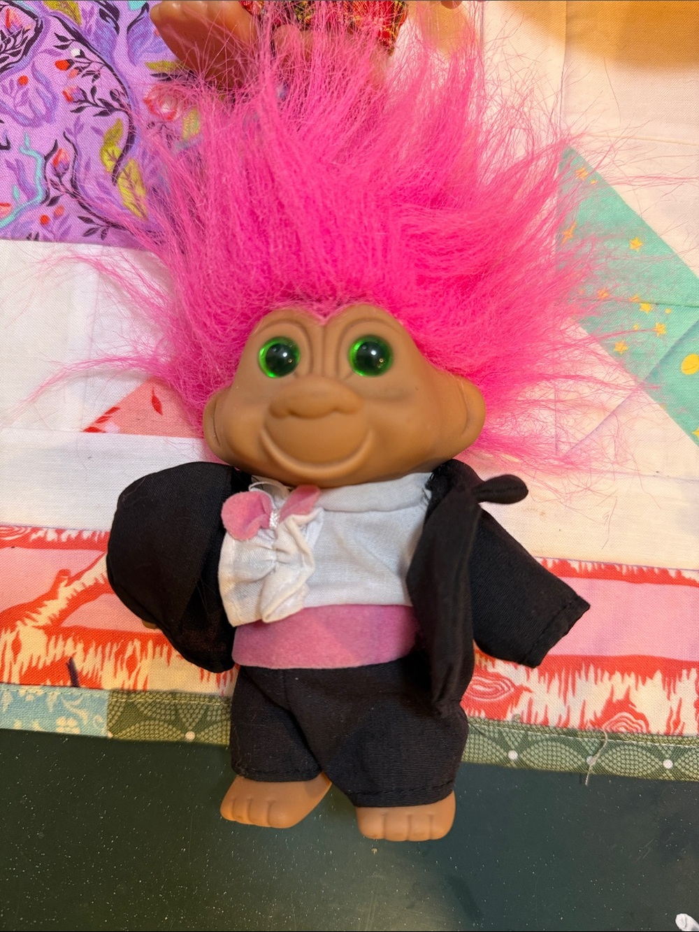 Pink-Haired Kids Troll Doll Plush - Classic Collectible Toy 1991